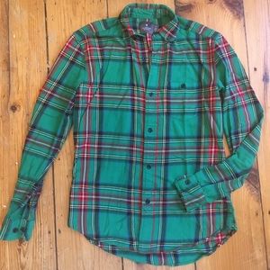 Hawkings McGill Kelly Green Plaid Flannel XS/S